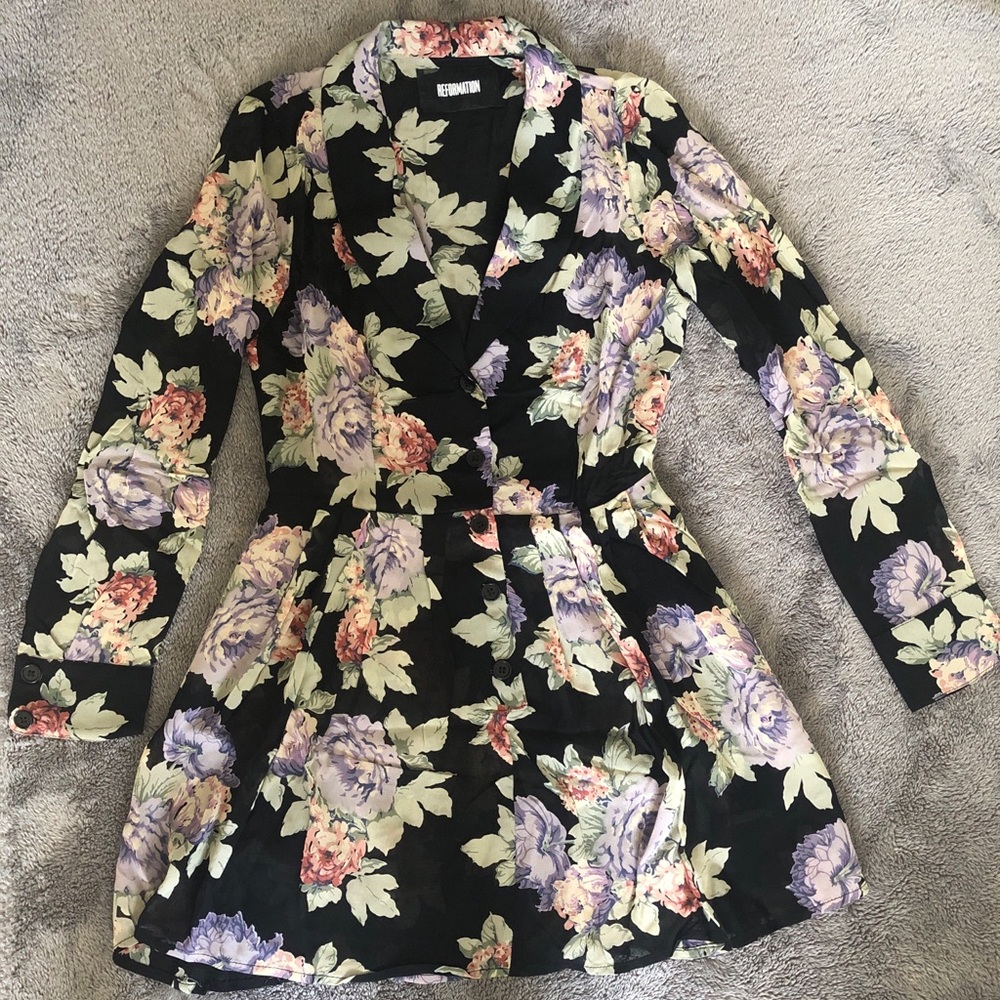 Reformation Floral Print Romper